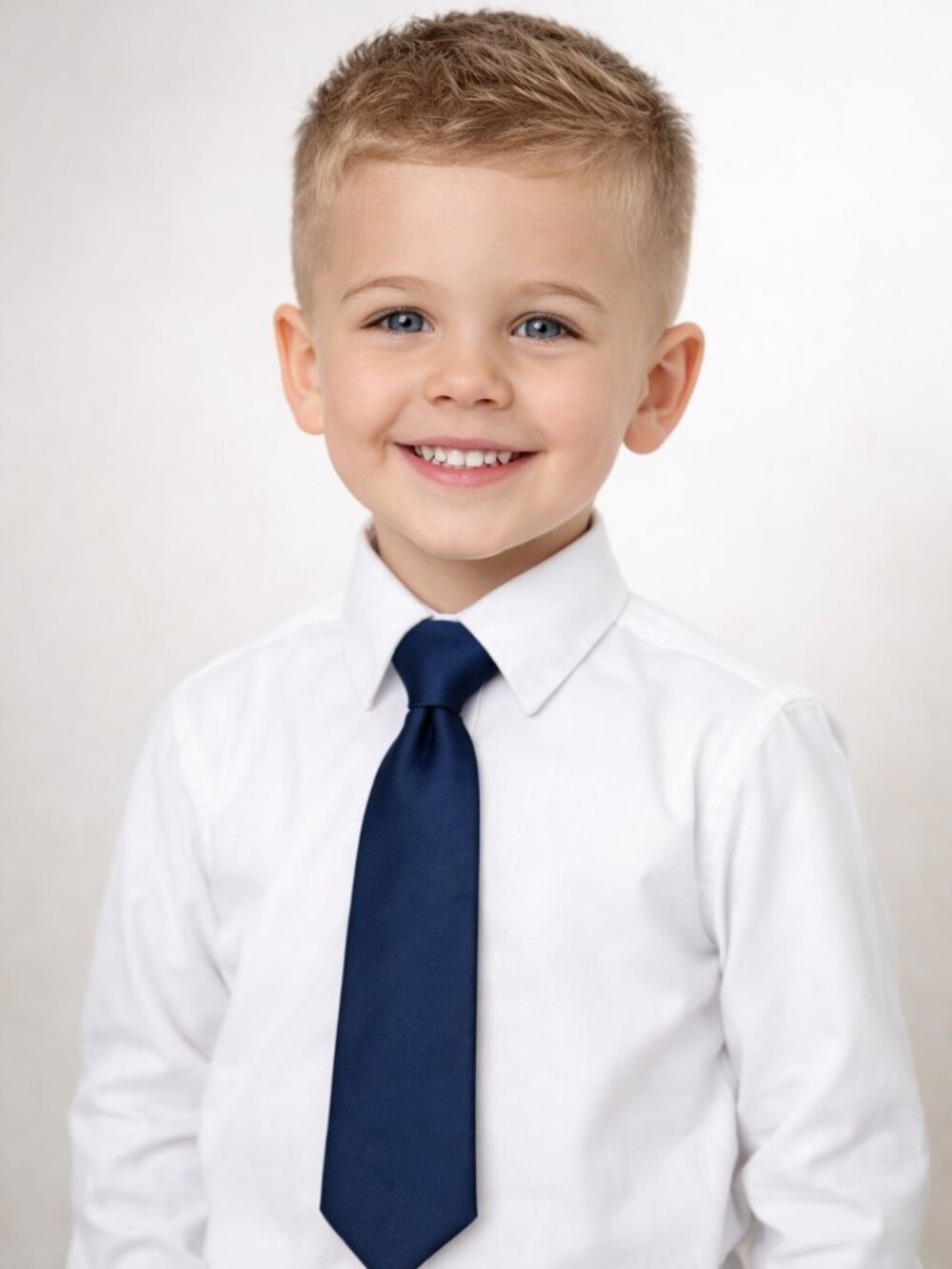 Neck Tie -Boy's - Clip-on - Navy Blue - 4-7 Yrs Old - NWT